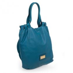 مملوكة مسبقًا Valentino Blue Leather Rose Tote