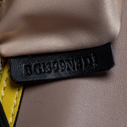 Pre Owned Valentino Yellow Leather Rockstud Wristlet Clutch