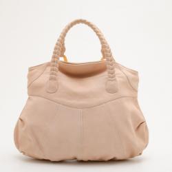 Pre Owned Valentino Nappa Leather Braided Top Handle Satchel