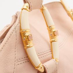 Pre Owned Valentino Nappa Leather Braided Top Handle Satchel