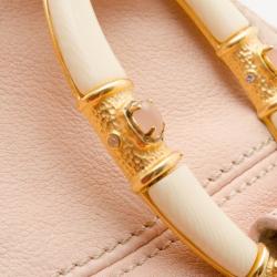 Pre Owned Valentino Nappa Leather Braided Top Handle Satchel