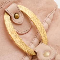 Pre Owned Valentino Nappa Leather Braided Top Handle Satchel