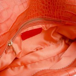 Pre Owned Valentino Straw Shoulder Bag With Swarovski Crystals