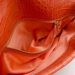 Pre Owned Valentino Straw Shoulder Bag With Swarovski Crystals