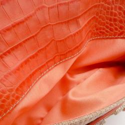 Pre Owned Valentino Straw Shoulder Bag With Swarovski Crystals