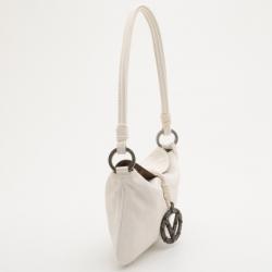 Pre Owned Valentino White Leather Small Shoulder Bag