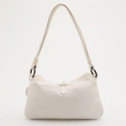 Pre Owned Valentino White Leather Small Shoulder Bag