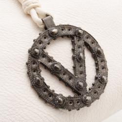 Pre Owned Valentino White Leather Small Shoulder Bag