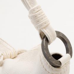 Pre Owned Valentino White Leather Small Shoulder Bag