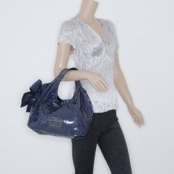 Pre Owned Valentino Blue Nuage Bow Tote