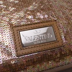 Pre Owned Valentino Sequin Petale Tote