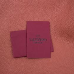 Pre Owned Valentino Tangerine Leather Medium Rockstud Trapeze Tote Bag