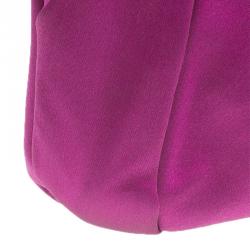 Pre Owned Valentino Pink Satin Bow Evening clutch