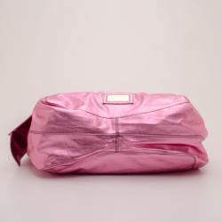Pre Owned Valentino Large Metallic Pink Nuage Bow Tote