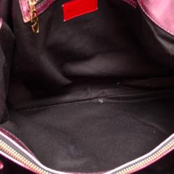 Pre Owned Valentino Large Metallic Pink Nuage Bow Tote