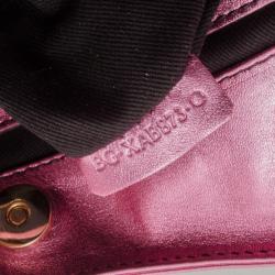 Pre Owned Valentino Large Metallic Pink Nuage Bow Tote