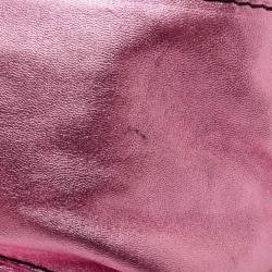 Pre Owned Valentino Large Metallic Pink Nuage Bow Tote