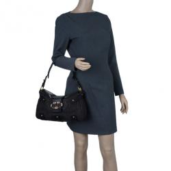 مملوكة مسبقًا Valentino Brown Leather Woven Top Handle Shoulder Bag