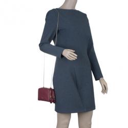 مملوكة مسبقًا حقيبة فلانتينو روكستاد جلد أحمر للكتف