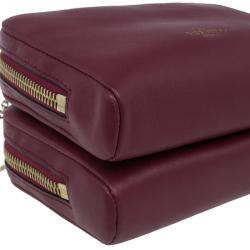 مملوكة مسبقًا حقيبة فلانتينو روكستاد جلد أحمر للكتف