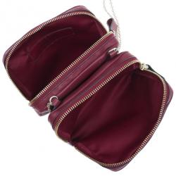 مملوكة مسبقًا حقيبة فلانتينو روكستاد جلد أحمر للكتف