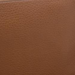 Pre Owned Valentino Brown Leather C Rockee Gryphon Fringe Clutch