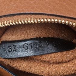 Pre Owned Valentino Brown Leather C Rockee Gryphon Fringe Clutch