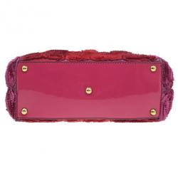 مملوكة مسبقًا Valentino Red Silk and Leather Rosier Tote