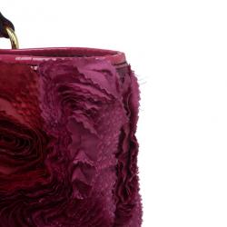 مملوكة مسبقًا Valentino Red Silk and Leather Rosier Tote