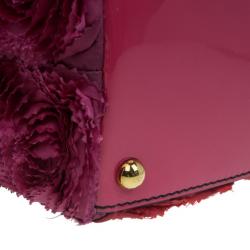 مملوكة مسبقًا Valentino Red Silk and Leather Rosier Tote