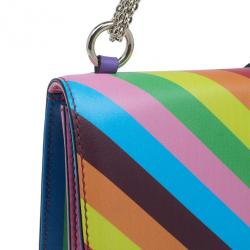 مملوكة مسبقًا حقيبة كتف فاينتينو ميني روكستد 1973 جلد متعددة الألوان بقفل