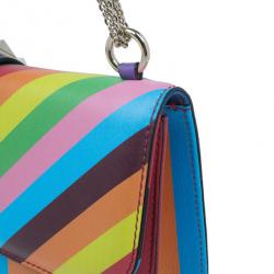 مملوكة مسبقًا حقيبة كتف فاينتينو ميني روكستد 1973 جلد متعددة الألوان بقفل