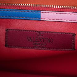 مملوكة مسبقًا حقيبة كتف فاينتينو ميني روكستد 1973 جلد متعددة الألوان بقفل