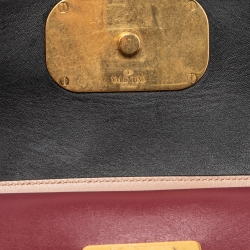 Pre Owned Valentino Multicolor Leather VRing Crossbody Bag