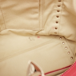 Pre Owned Valentino Hot Pink Leather Small Rockstud Trapeze Tote