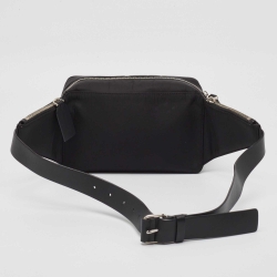 Pre Owned Valentino Black Nylon and Leather VLogo Belt Bag