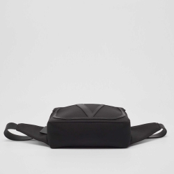 Pre Owned Valentino Black Nylon and Leather VLogo Belt Bag
