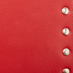 Pre Owned Valentino Grey Leather Rockstud Wristlet Clutch