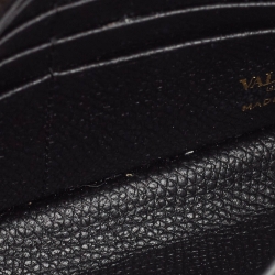 Pre Owned Valentino Black Leather VLogo Wallet on Chain