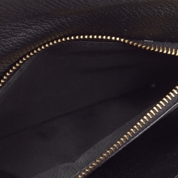 Pre Owned Valentino Black Leather VLogo Wallet on Chain