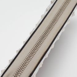 Pre Owned Valentino Silver Quilted Leather Rockstud Spike Zip Around Wallet