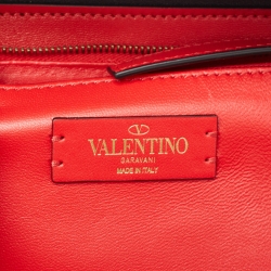 مملوكة مسبقًا Valentino Burgundy Leather VSling Camera Crossbody Bag