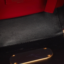 مملوكة مسبقًا Valentino Burgundy Leather VSling Camera Crossbody Bag