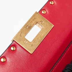 Pre Owned Valentino Pink Leather Rockstud Alcove Bag