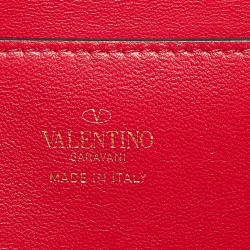 Pre Owned Valentino Pink Leather Rockstud Alcove Bag