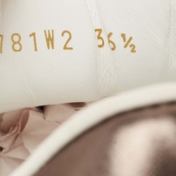 Pre Owned Valentino White Leather VLTN Open Sneakers Size 36.5