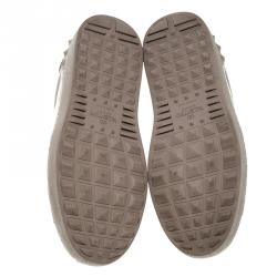 Pre Owned Valentino Lilac Leather Open Sneakers Size 37