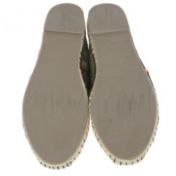 Pre Owned Valentino Camouflage Canvas Espadrilles Size 37