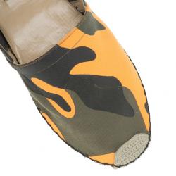 Pre Owned Valentino Camouflage Canvas Espadrilles Size 37