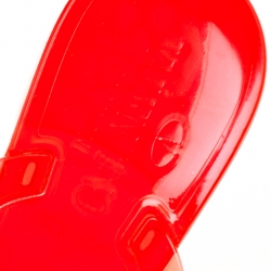 Pre Owned Valentino Red Jelly Bow Detail Flat Thong Sandals Size 39